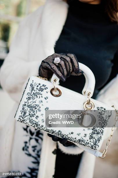 Streetstyle during Paris Couture Fashion Week on January 27, 2025 in Paris, France.