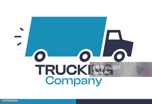 symbol-design-element für speditionsunternehmen - delivery company logos stock-grafiken, -clipart, -cartoons und -symbole