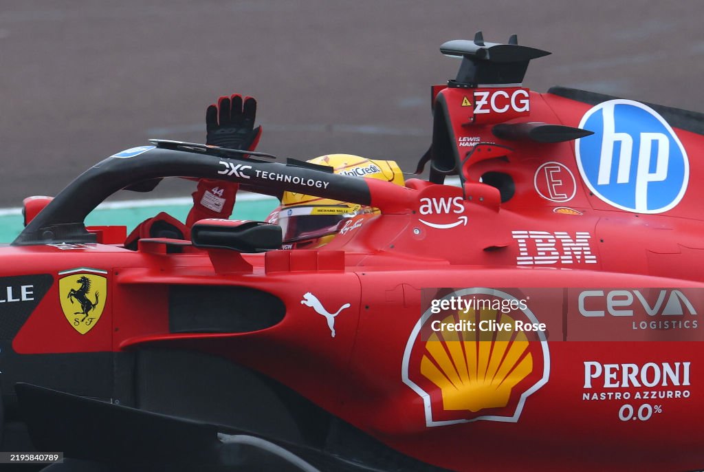 Lewis Hamilton Tests For Ferrari