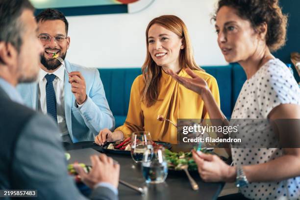business dinner - lunch stock pictures, royalty-free photos & images