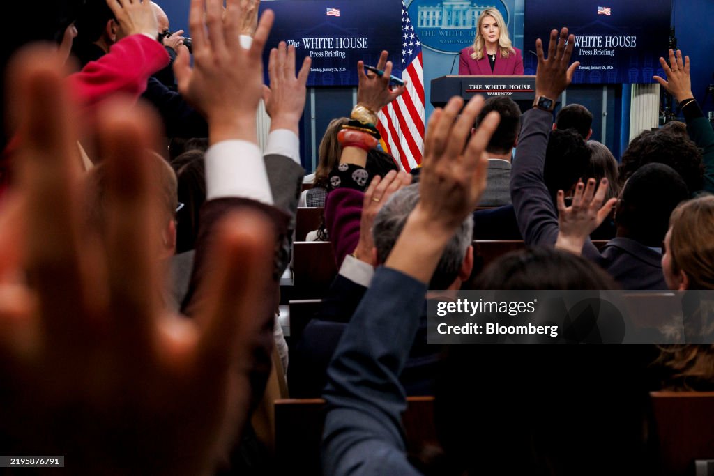 Karoline Leavitt Holds First White House Press Briefing