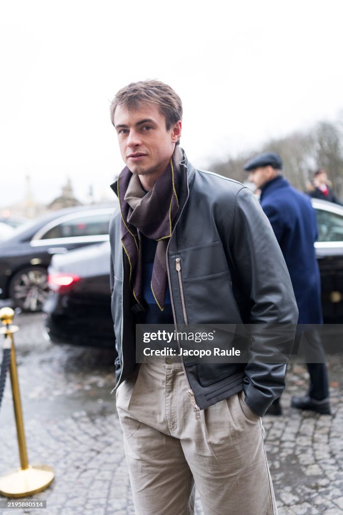 Celebrity Sightings - Paris Fashion Week - Menswear Fall-Winter 2025/2026 - Day Five