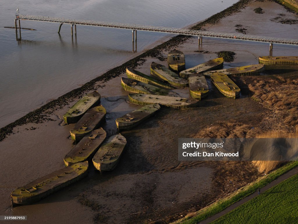 The Concrete Barges Of Rainham