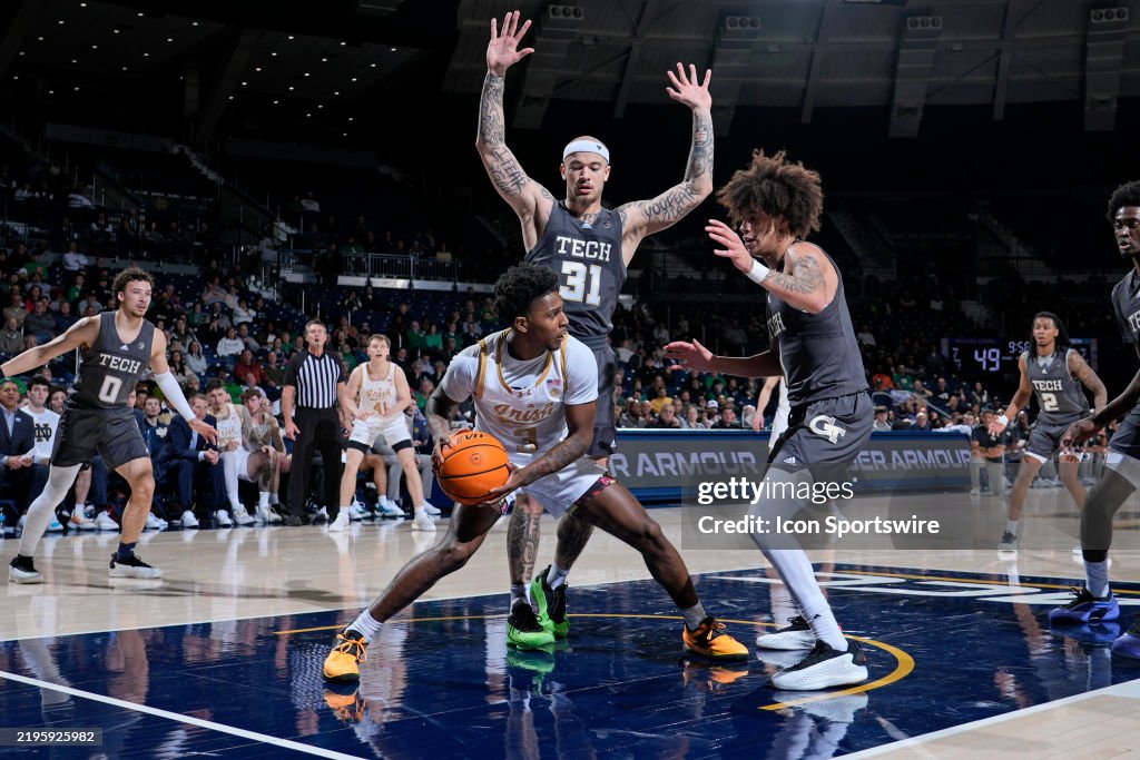 COLLEGE BASKETBALL: JAN 28 Georgia Tech at Notre Dame
