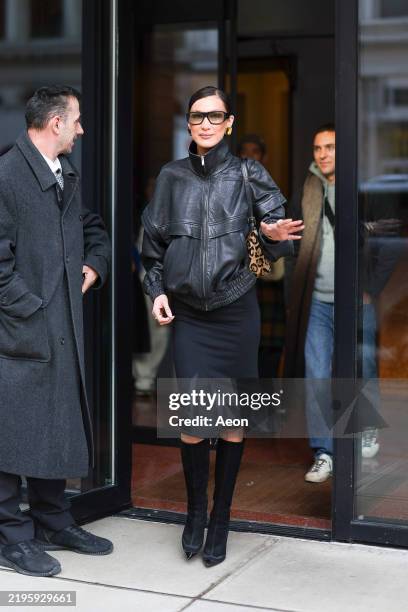 Bella Hadid is seen in SoHo on January 25, 2025 in New York City.