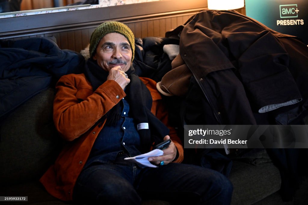 Documentaries Intersection Zahn McClarnon sits in the green room before the AMC+ Presents the ...
