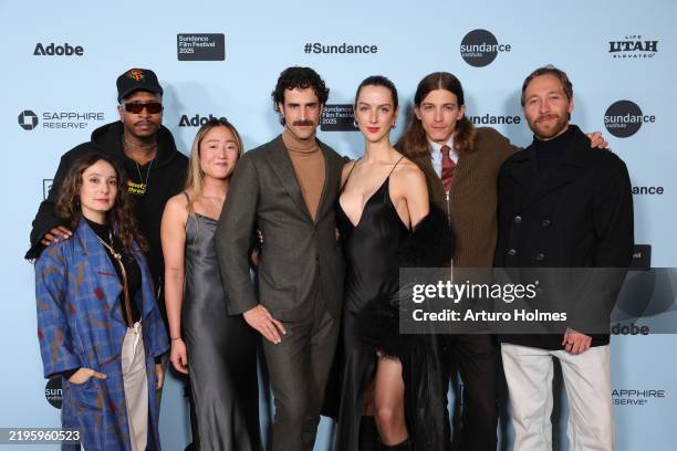 Vicki Syal, Jimmie Fails, April S. Chang, Spencer Wardwell, Miss Dylan, Pierce Abernathy and Daniel Olsen attend the premiere of "Sweet Talkin' Guy"...