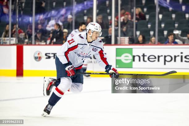 NHL: JAN 28 Capitals at Flames, Nachrichtenfoto