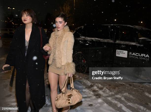 Katarina Zhu and Rachel Sennott attend the 2025 Sundance Film Festival on January 25, 2025 in Park City, Utah.