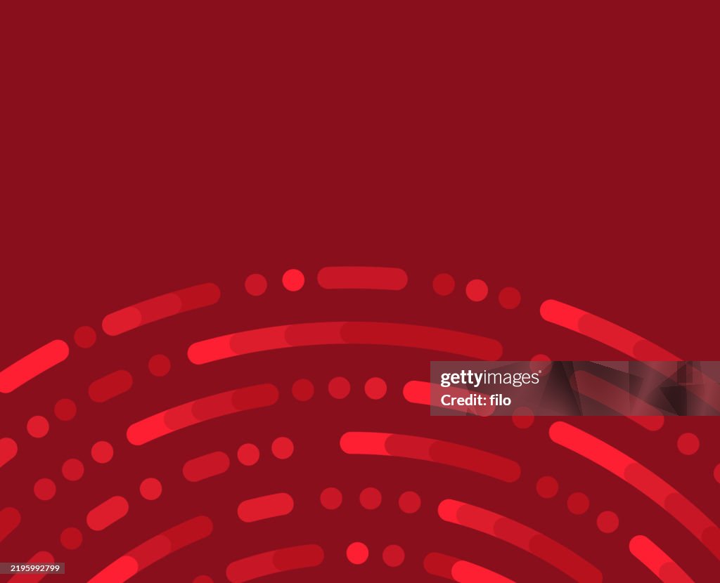 Red Curve Abstract Lines Modern Background