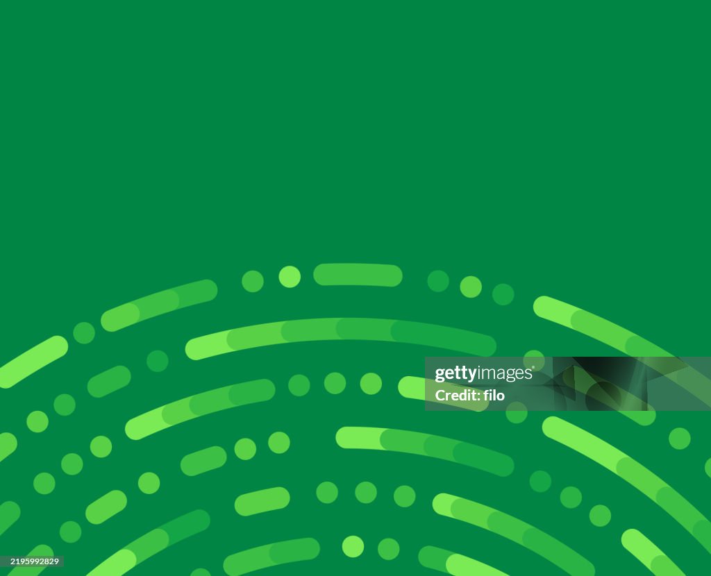Green Curve Abstract Lines Modern Background