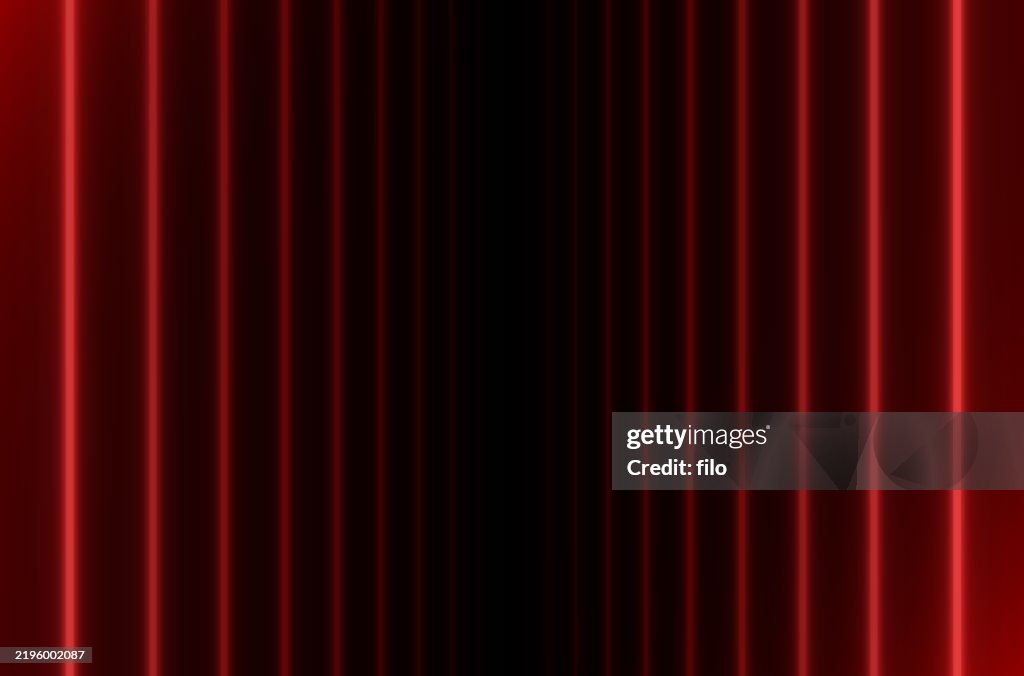 Abstract Red Glow Laser Background