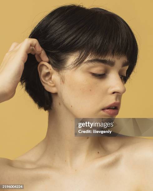 hair care. natural beauty - jojoba stock pictures, royalty-free photos & images