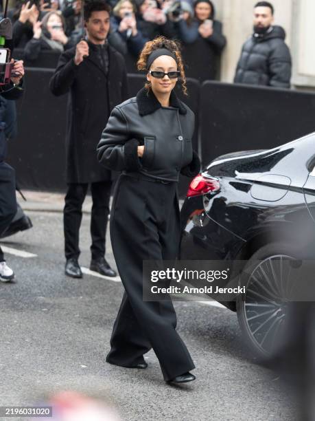 Léna Mahfouf attends the Jacquemus Menswear Fall-Winter 2025/2026 show as part of Paris Fashion Week on January 26, 2025 in Paris, France.