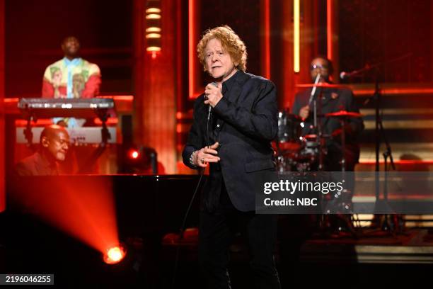 Episode 2087 -- Pictured: Mick Hucknall of musical guest Simply Red performs on Wednesday, January 29, 2025 --