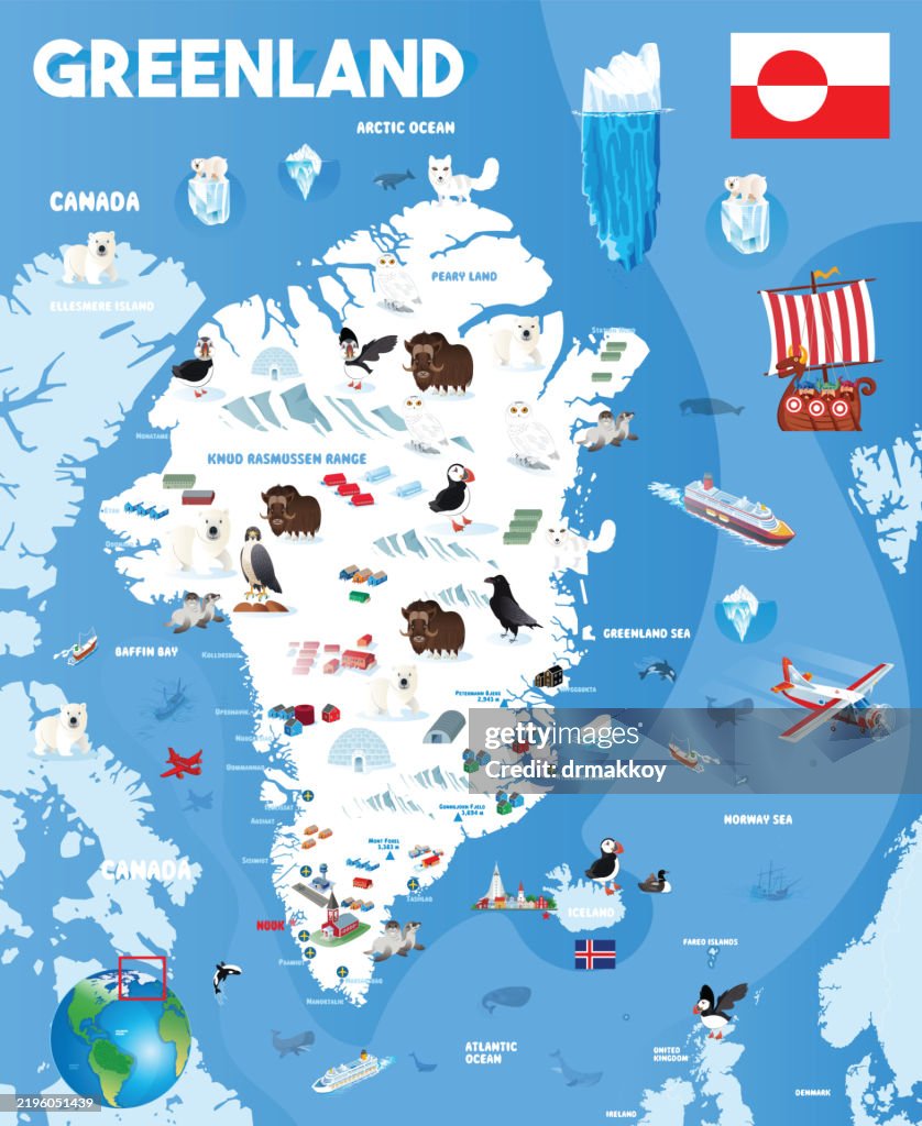 Greenland Travel Map