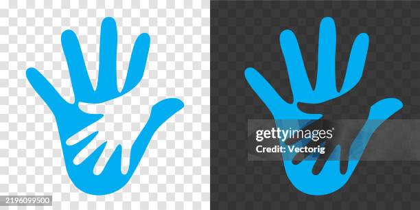 hands forming a heart in black and white versions on dark and light backgrounds. - adult stock illustrations