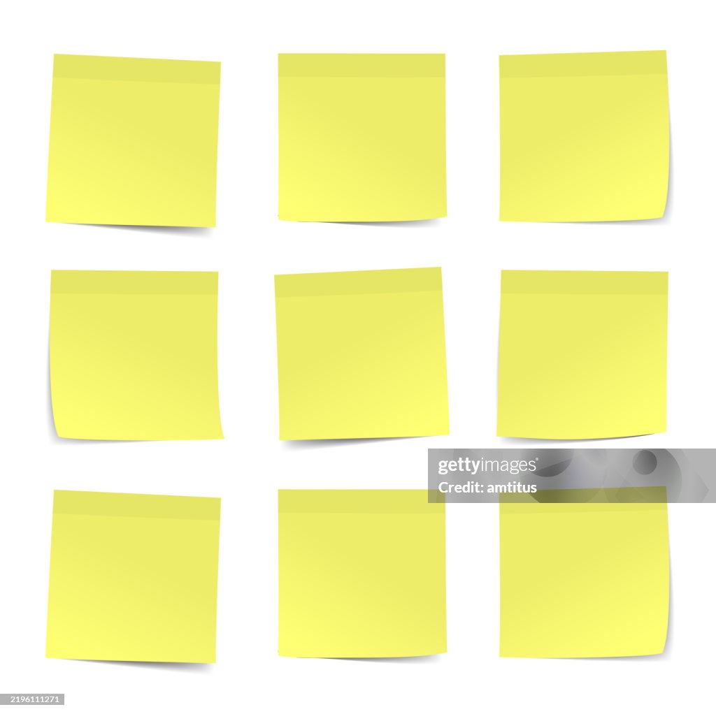 Yellow Stick Notes High-Res Vector Graphic - Getty Images