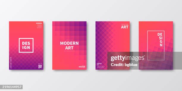 brochure template layout, pink cover design, business annual report, flyer, magazine - diamond pattern stock illustrations