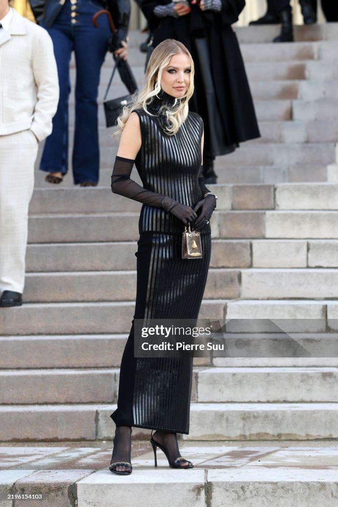 Schiaparelli: Outside Arrivals - Paris Fashion Week - Haute Couture Spring-Summer 2025