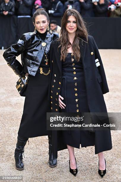 Lynda Carter and Jessica Altman attend the Schiaparelli Haute Couture Spring-Summer 2025 show as part of Paris Fashion Week on January 27, 2025 in...