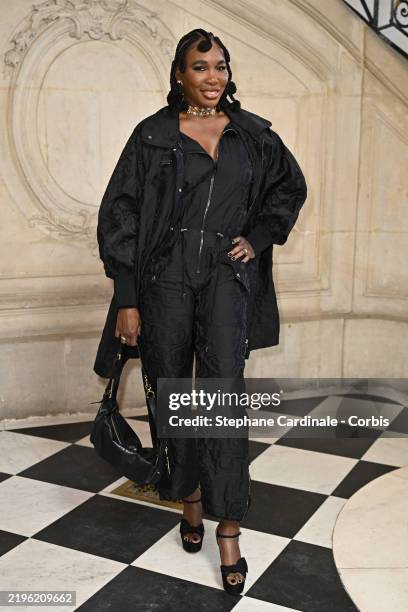 Venus Williams attends the Christian Dior Haute Couture Spring-Summer 2025 show as part of Paris Fashion Week on January 27, 2025 in Paris, France.