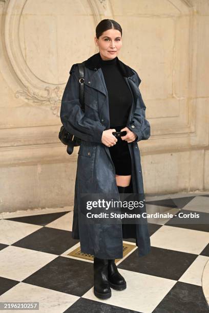 Laetitia Casta attends the Christian Dior Haute Couture Spring-Summer 2025 show as part of Paris Fashion Week on January 27, 2025 in Paris, France.