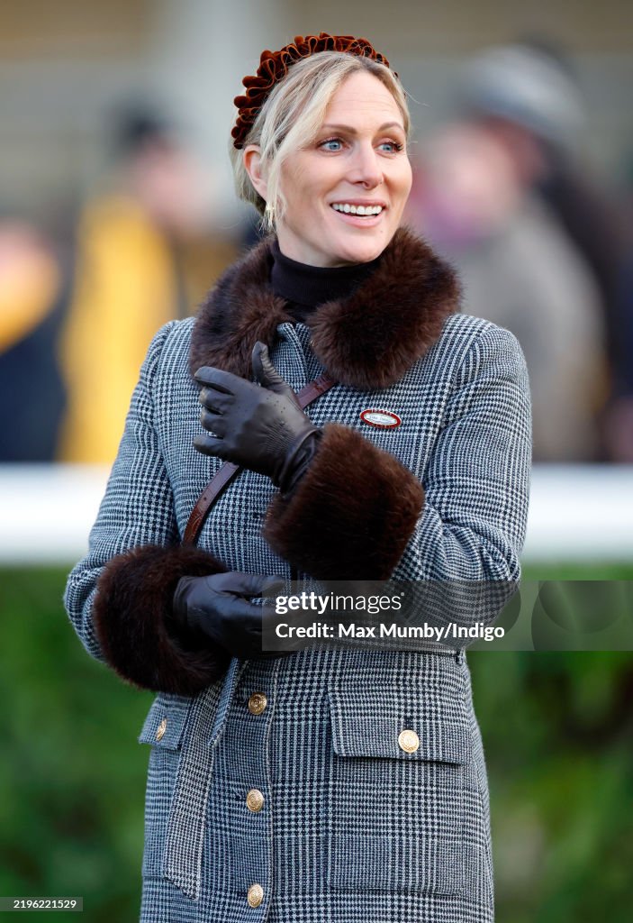 Zara Tindall Attends Cheltenham Races