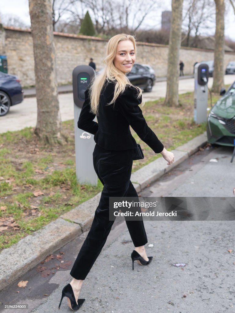 Christian Dior: Outside Arrivals - Paris Fashion Week - Haute Couture Spring-Summer 2025