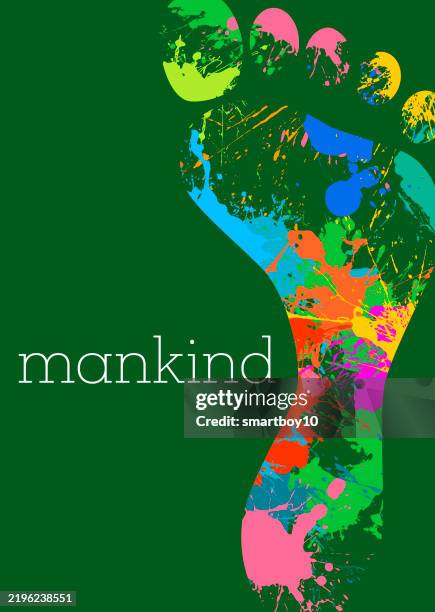 mankind concept - skin problem stock illustrations