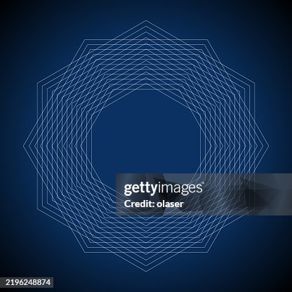 A geometric pattern featuring multiple layers of interconnected shapes, set against a deep blue background. Ideal for design projects needing a modern touch. A geometric pattern featuring multiple layers of interconnected shapes, set against a deep blue background. Ideal for design projects needing a modern touch.