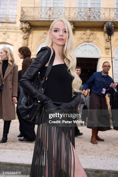 Anya Taylor-Joy attends the Christian Dior Haute Couture Spring-Summer 2025 show as part of Paris Fashion Week on January 27, 2025 in Paris, France.