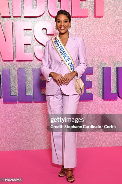 Miss France 2025 Angélique Angarni-Filopon attends the ""Bridget Jones: Mad About The Boy" - Bridget Jones : Folle De Lui" Premiere on January 27,...