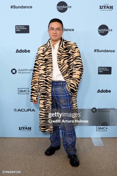 Bowen Yang attends the "The Wedding Banquet" Premiere during the 2025 Sundance Film Festival at Eccles Center Theatre on January 27, 2025 in Park...