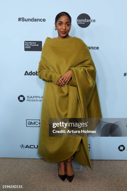 Ayo Edebiri attends the "Opus" Premiere during the 2025 Sundance Film Festival at Eccles Center Theatre on January 27, 2025 in Park City, Utah.