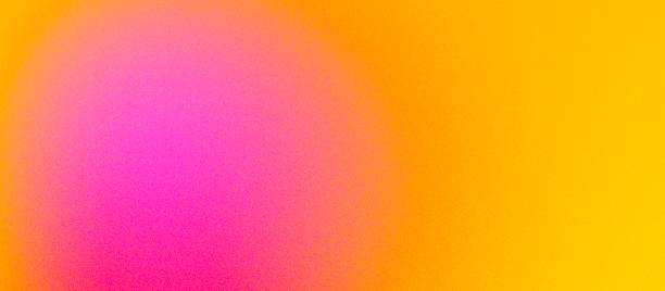 Grainy gradient yellow pink aura diffused blurry abstract background banner