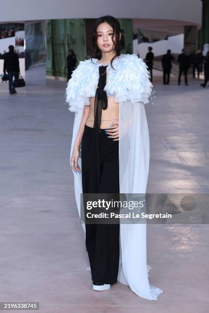 Jennie Kim attends the Chanel Haute Couture Spring-Summer 2025 show as part of Paris Fashion Week on January 28, 2025 in Paris, France.