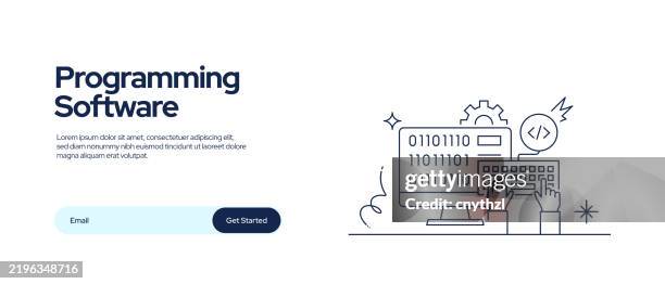 Small Basic Programming Graphics Screen Layout Programming Software Concept Line Art Style Vector Illustration Design ...