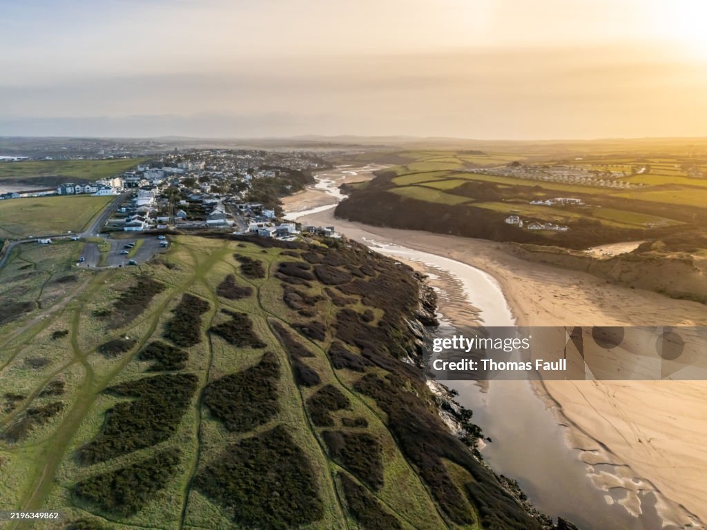 Pentire Headland in Cornwall at Crantock