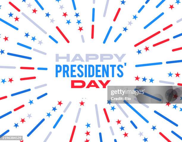 happy presidents' day usa american patriotic election modern abstract background - presidents day stock illustrations