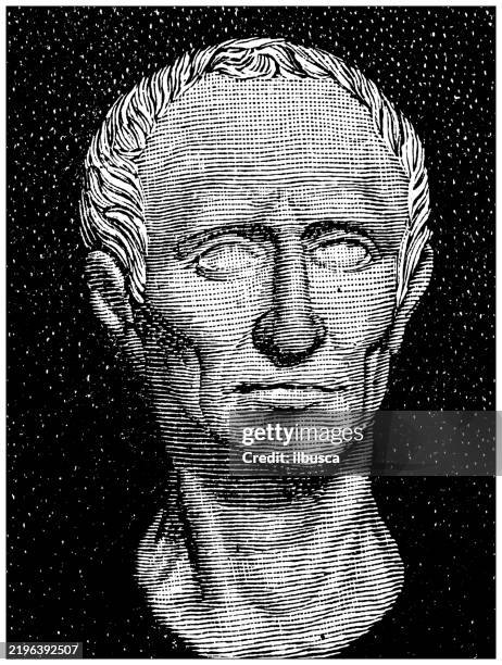 ilustraciones, imágenes clip art, dibujos animados e iconos de stock de julio césar - emperador romano