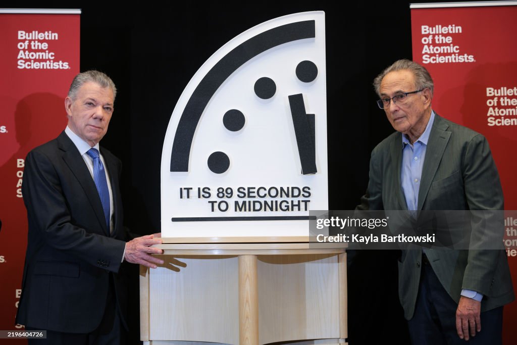 The Bulletin Of The Atomic Scientists Holds Its Annual "Doomsday Clock" Adjustment News Conference