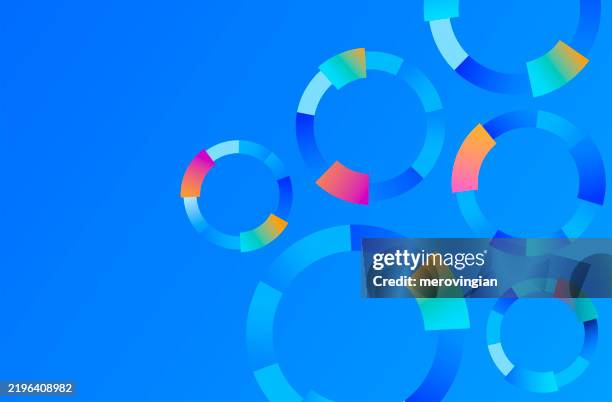 ilustraciones, imágenes clip art, dibujos animados e iconos de stock de fondo circular en forma de indicadores estadísticos. antecedentes abstractos - informe financiero