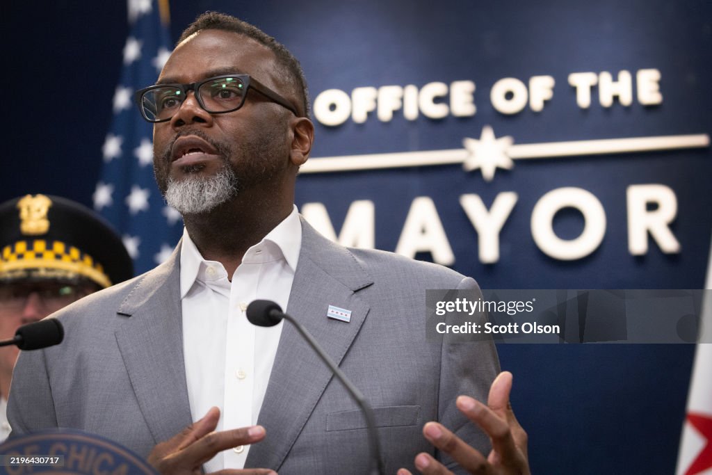 Chicago Mayor Johnson Holds Press Conference After Congressional Summons To DC