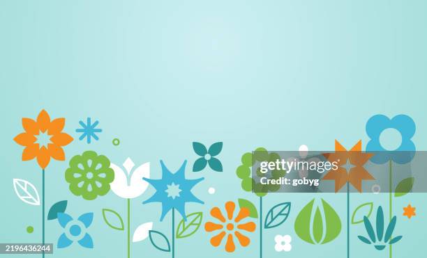 abstract geometric flower background - daisy background stock illustrations