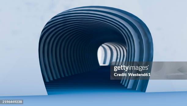 abstract 3d rendering of archway on wall - entryway stock illustrations