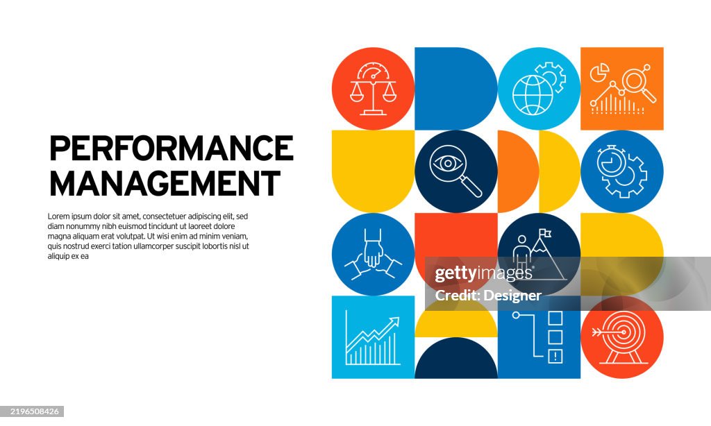 Performance Manage Vector Performance Management Related Vector Illustration Business Strategy ...