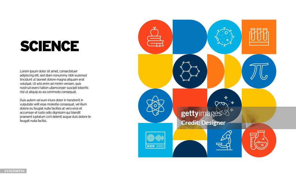 Science Related Vector Illustration Technology Innovation Research Data ...