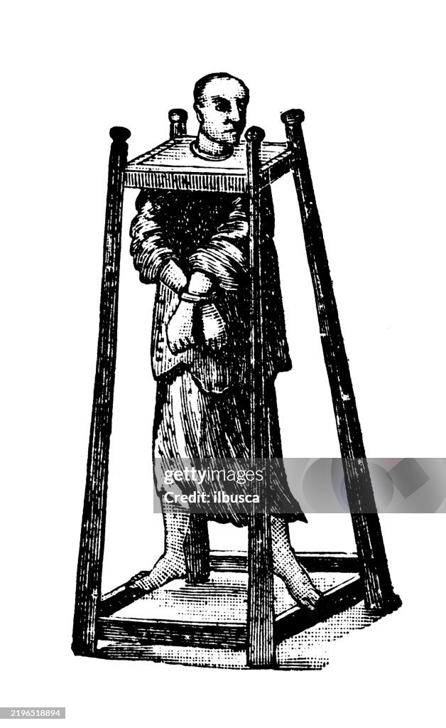 Cangue With A Cage High Res Vector Graphic Getty Images cangue-with-a-cage-high-res-vector-graphic-getty-images