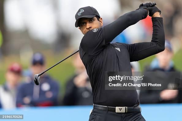 Aaron Rai Tee Aaron Rai of England tees off on hole during the third round of the ...